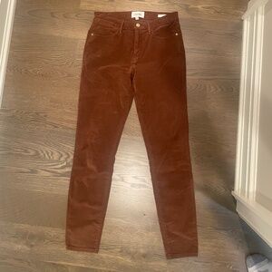 Frame brown corduroy pants